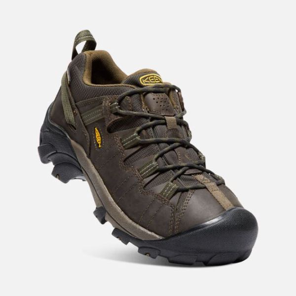 Keen | Men's Targhee II Waterproof Wide-Canteen/Dark Olive
