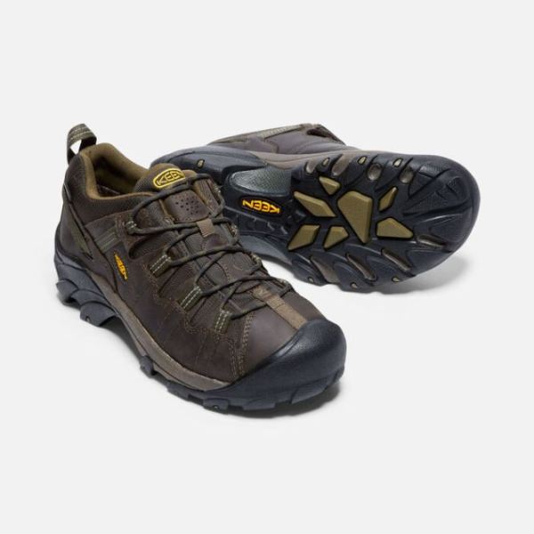 Keen | Men's Targhee II Waterproof Wide-Canteen/Dark Olive