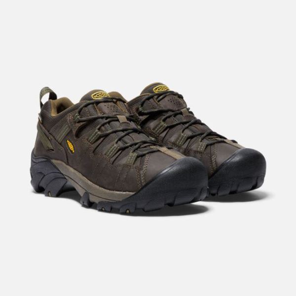 Keen | Men's Targhee II Waterproof Wide-Canteen/Dark Olive