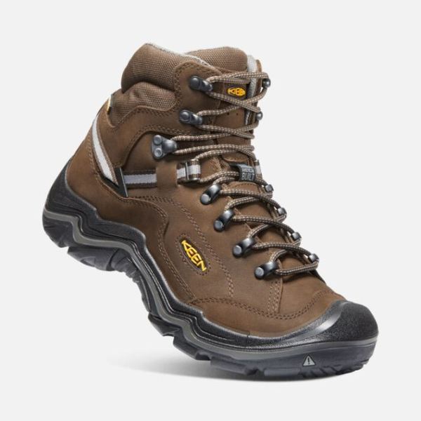 Keen | Men's Durand II Waterproof Boot Wide-CASCADE BROWN/GARGOYLE