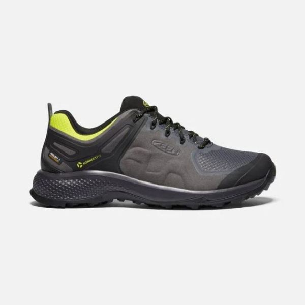 Keen | Men's Explore Waterproof-MAGNET/BRIGHT YELLOW