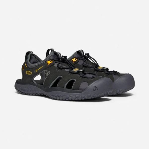 Keen | Men's SOLR Sandal-Black/Gold