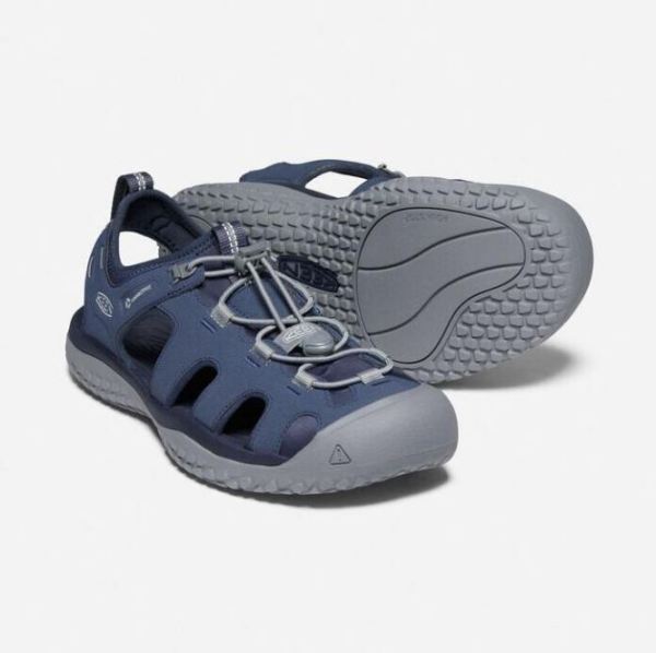 Keen | Men's SOLR Sandal-Navy/Steel Grey
