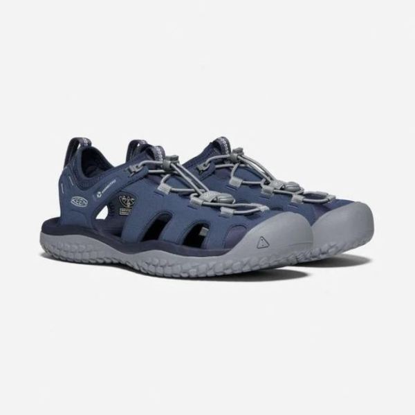 Keen | Men's SOLR Sandal-Navy/Steel Grey