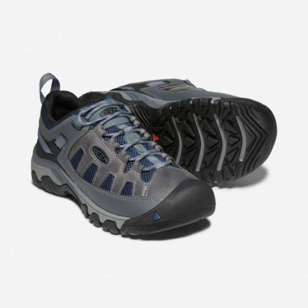 Keen | Men's Targhee Vent-Steel Grey/Majolica Blue