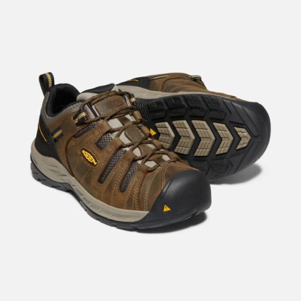 Keen | Men's Flint II (Soft Toe)-Cascade Brown/Golden Rod