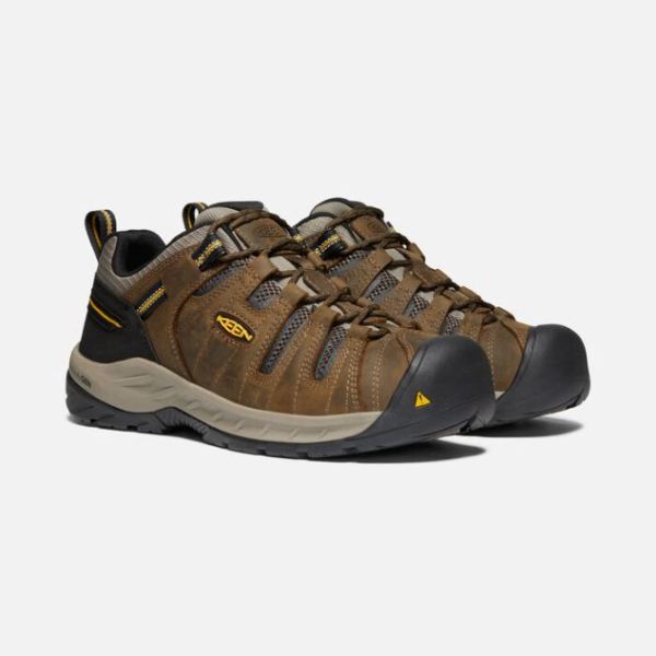 Keen | Men's Flint II (Soft Toe)-Cascade Brown/Golden Rod