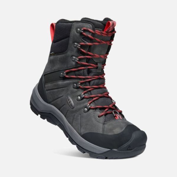 Keen | Men's Revel IV High Polar Boot-Magnet/Red Carpet