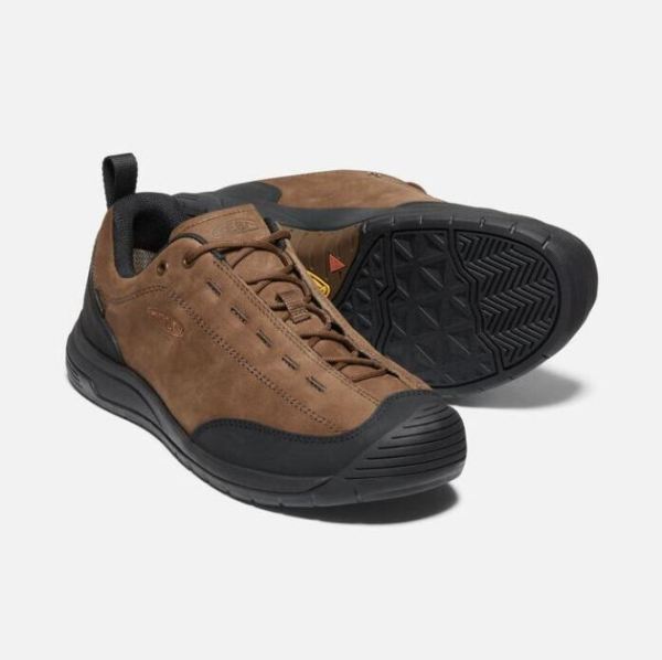 Keen | Men's Jasper II Waterproof Shoe-Dark Earth/Black