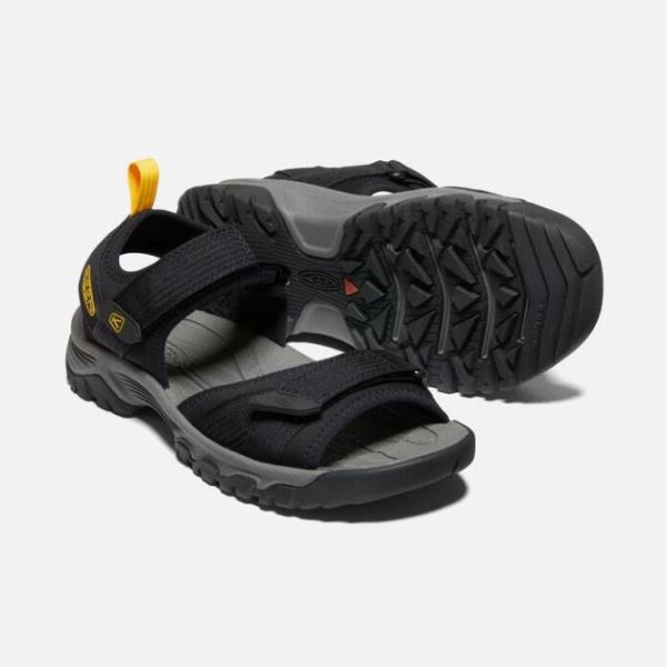 Keen | Men's Targhee III Open-Toe H2-Black/Yellow