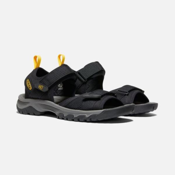 Keen | Men's Targhee III Open-Toe H2-Black/Yellow