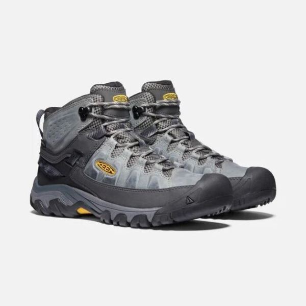 Keen | Men's Targhee III Waterproof Mid-Drizzle/KEEN Yellow