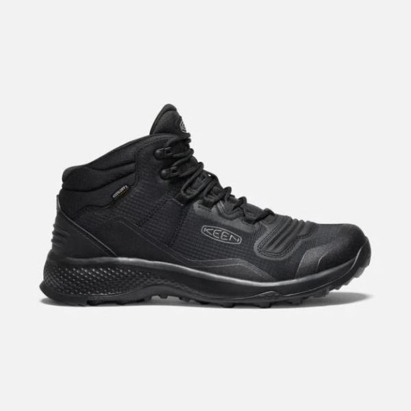 Keen | Men's Tempo Flex Waterproof Boot-Triple Black