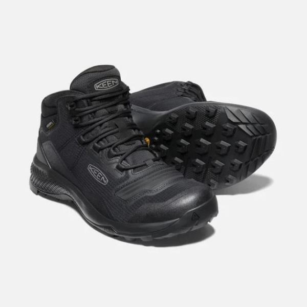 Keen | Men's Tempo Flex Waterproof Boot-Triple Black