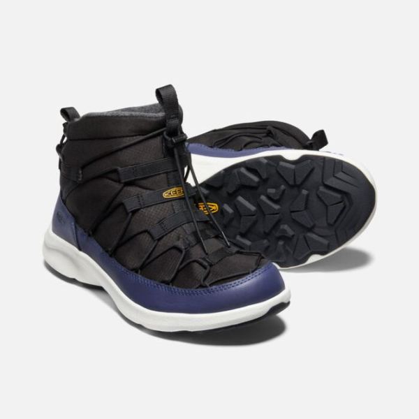 Keen | Men's UNEEK SNK Waterproof Chukka-Black/Blue Depths