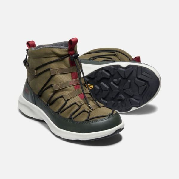 Keen | Men's UNEEK SNK Waterproof Chukka-Dark Olive/Rosin