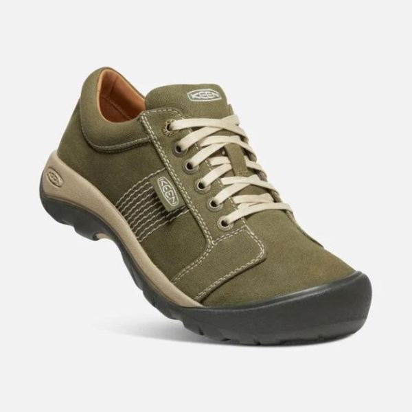 Keen | Men's Austin Canvas-Military Olive/Safari