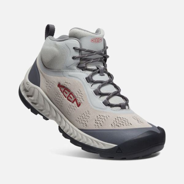 Keen | Men's NXIS Speed Mid-Drizzle/Red Carpet