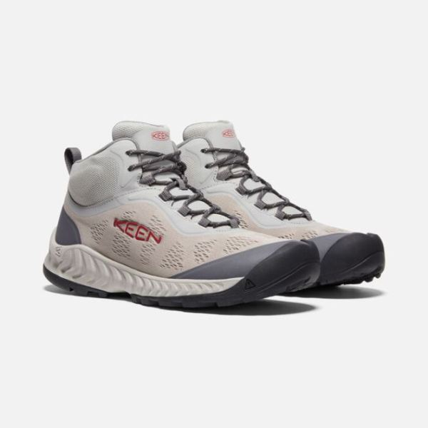 Keen | Men's NXIS Speed Mid-Drizzle/Red Carpet