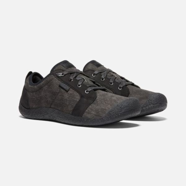 Keen | Men's Howser Canvas Lace-Up-Black/Black