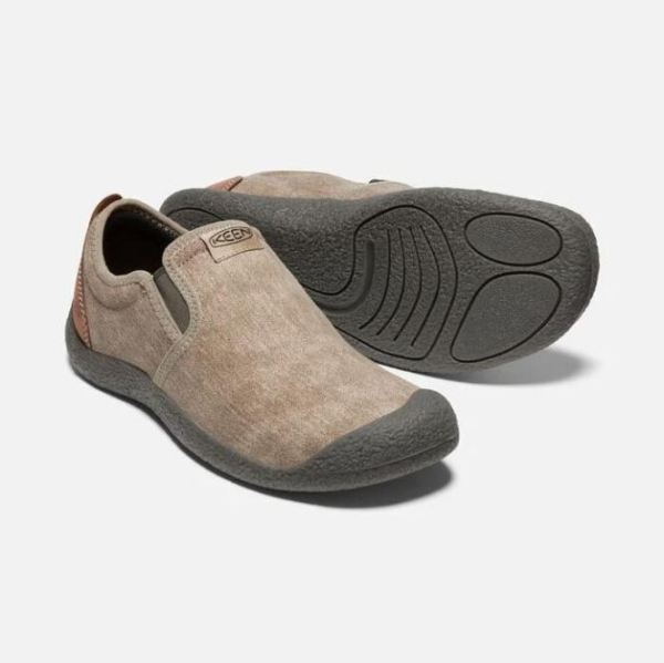 Keen | Men's Howser Canvas Slip-On-Timberwolf/Bison