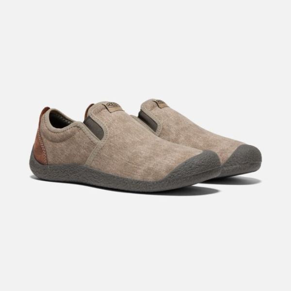 Keen | Men's Howser Canvas Slip-On-Timberwolf/Bison