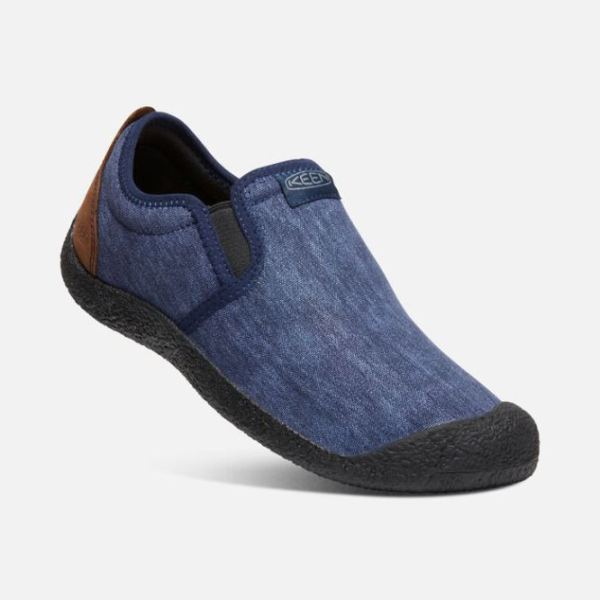Keen | Men's Howser Canvas Slip-On-Black Iris/Bison