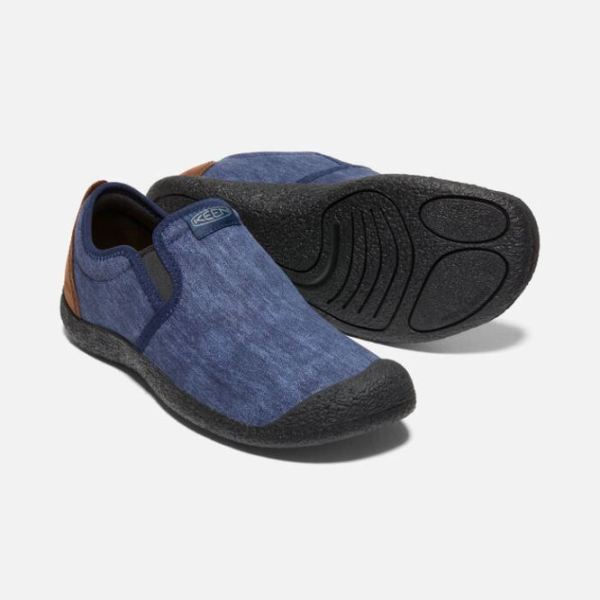 Keen | Men's Howser Canvas Slip-On-Black Iris/Bison