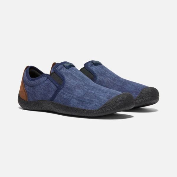 Keen | Men's Howser Canvas Slip-On-Black Iris/Bison