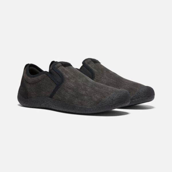 Keen | Men's Howser Canvas Slip-On-Black/Black