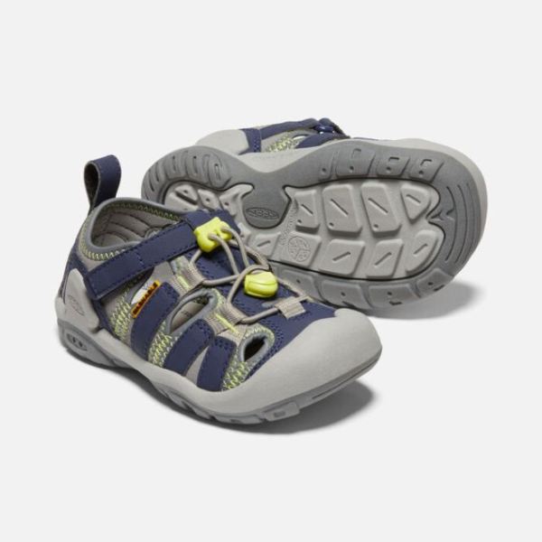 Keen | Little Kids' Knotch Creek Sandal-Steel Grey/Blue Depths