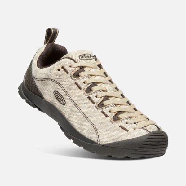 Keen | Men's Jasper Canvas-Natural Canvas/Black Olive