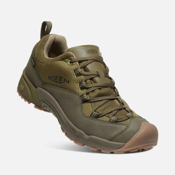 Keen | Men's Wasatch Crest Waterproof-Olive Drab/Dark Olive