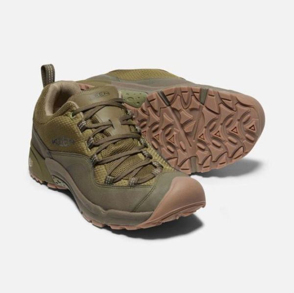 Keen | Men's Wasatch Crest Waterproof-Olive Drab/Dark Olive