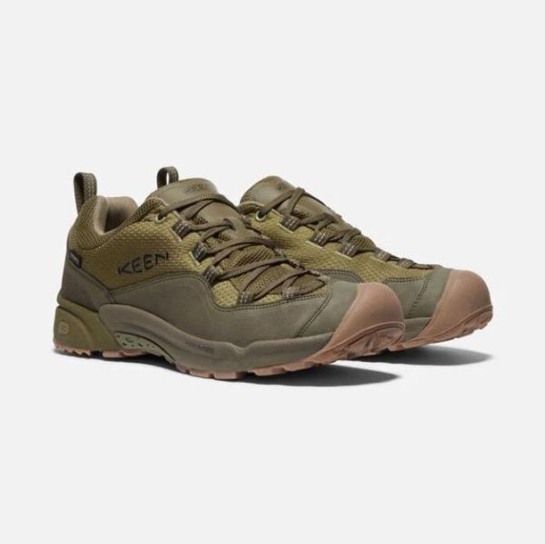 Keen | Men's Wasatch Crest Waterproof-Olive Drab/Dark Olive