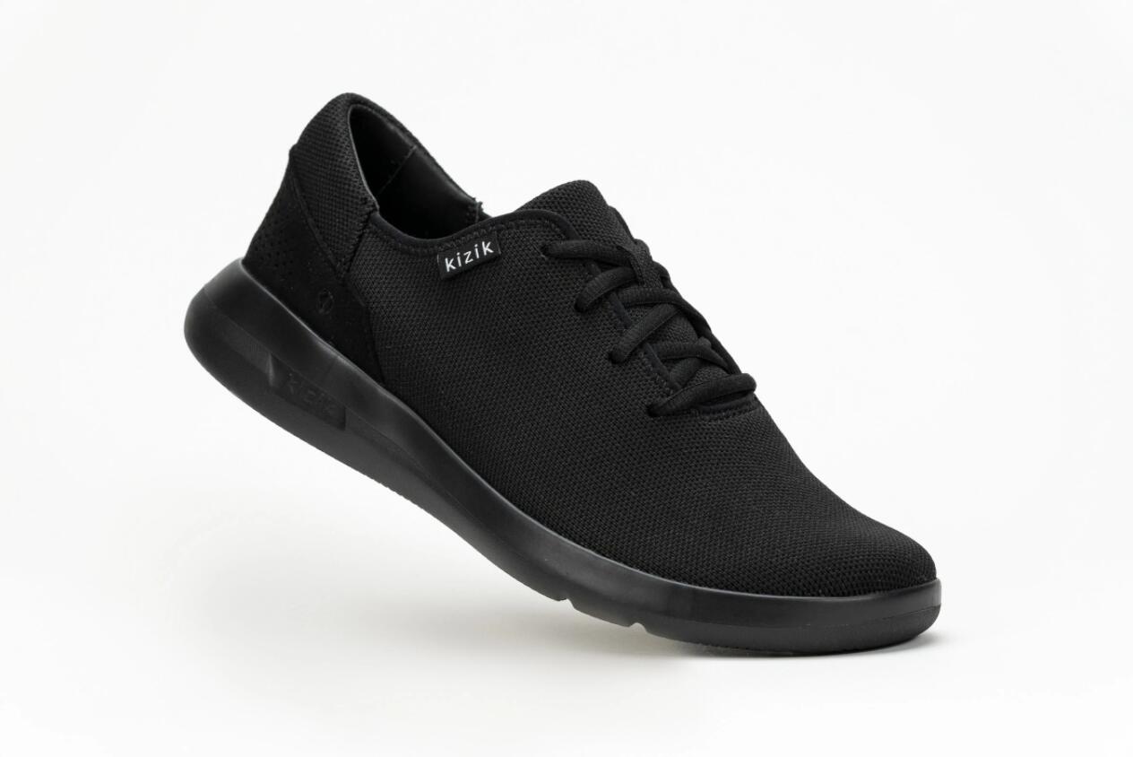 Kizik Men's Madrid Eco-Knit-Black (Black Outsole)