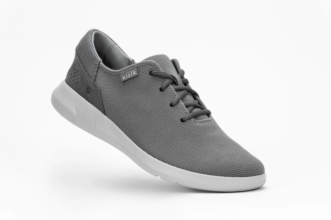 Kizik Men's Madrid Eco-Knit-Light Grey (Grey Outsole)