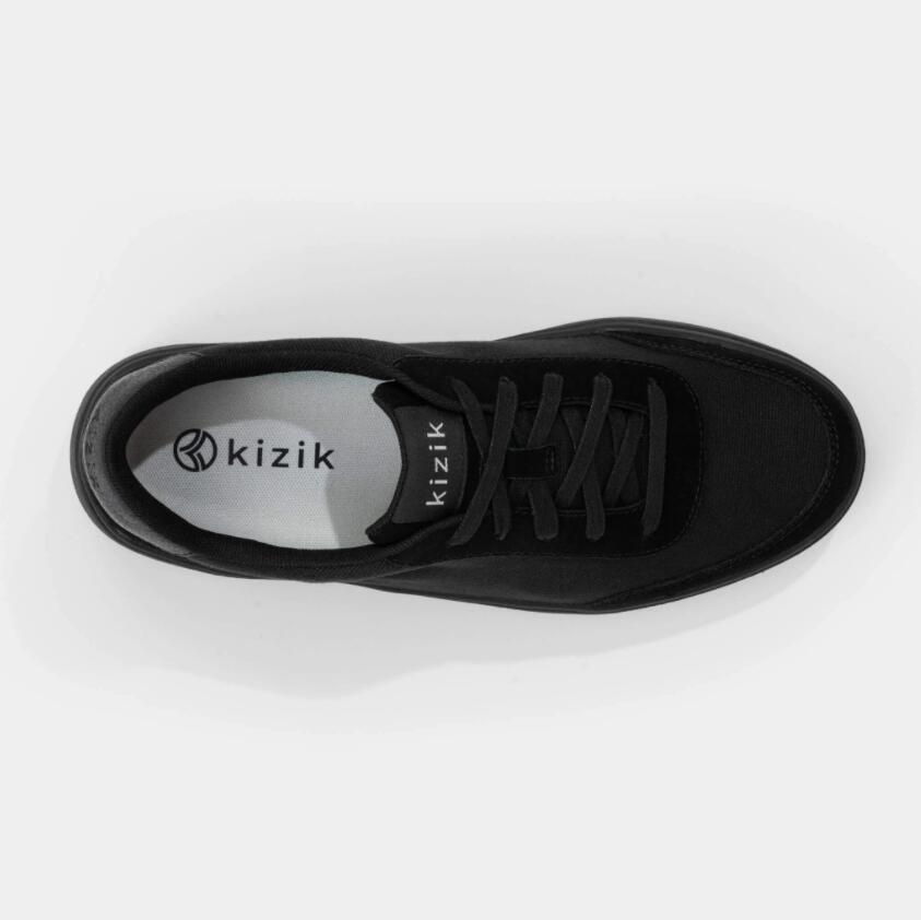 Kizik Men's Prague-Black (Black Outsole)