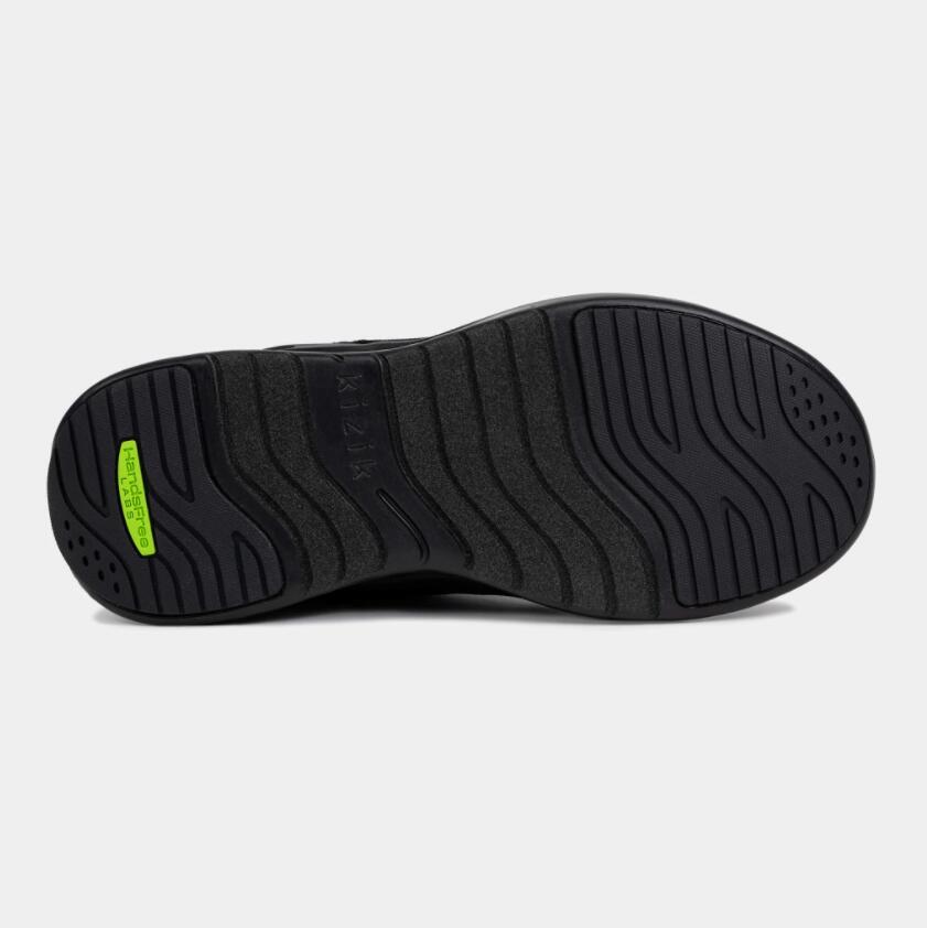 Kizik Men's Athens-Black (Black Outsole)