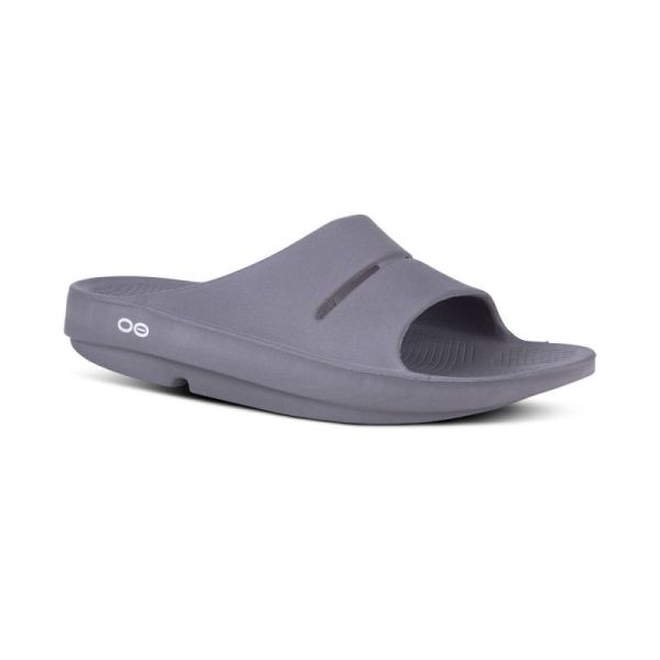 OOFOS WOMEN'S OOAHH SLIDE SANDAL - SLATE