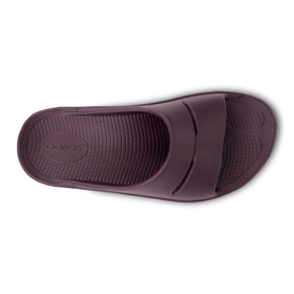 OOFOS WOMEN'S OOAHH SLIDE SANDAL - CABERNET