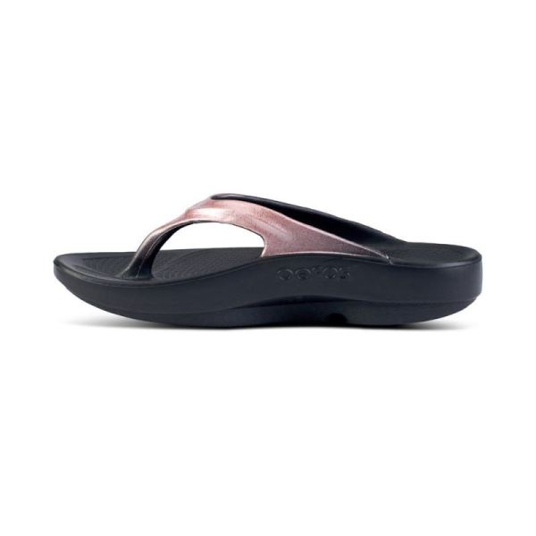 OOFOS WOMEN'S OOLALA LUXE SANDAL - ROSE SPARKLE