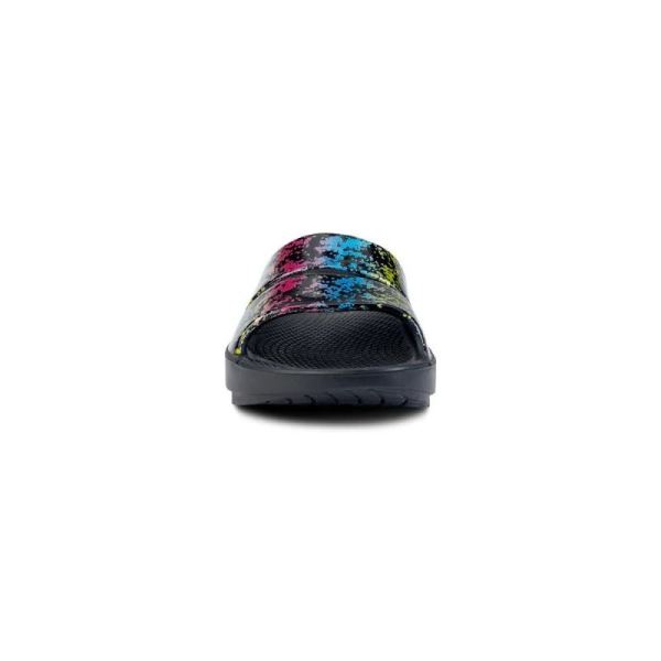 OOFOS WOMEN'S OOAHH LIMITED SLIDE SANDAL - 80S ARCADE
