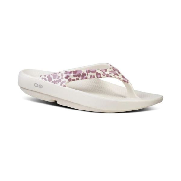 OOFOS WOMEN'S OOLALA LIMITED SANDAL - ROSE LEOPARD