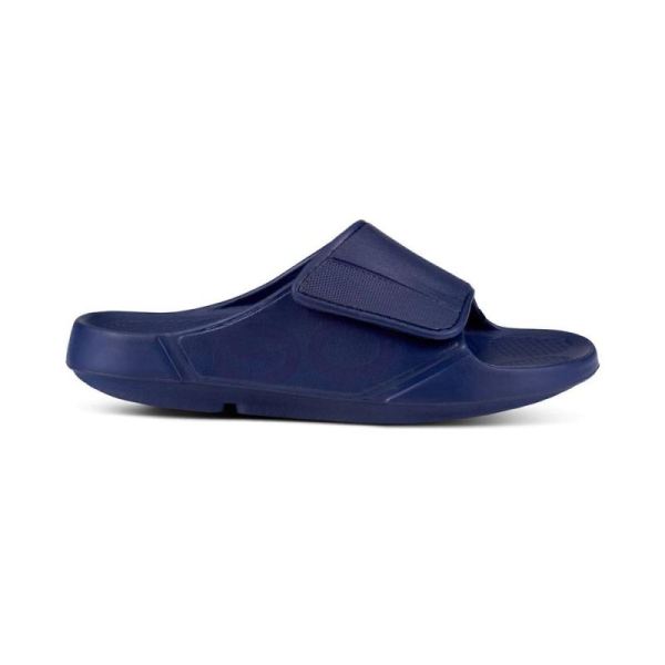 OOFOS WOMEN'S OOAHH SPORT FLEX SANDAL - NAVY