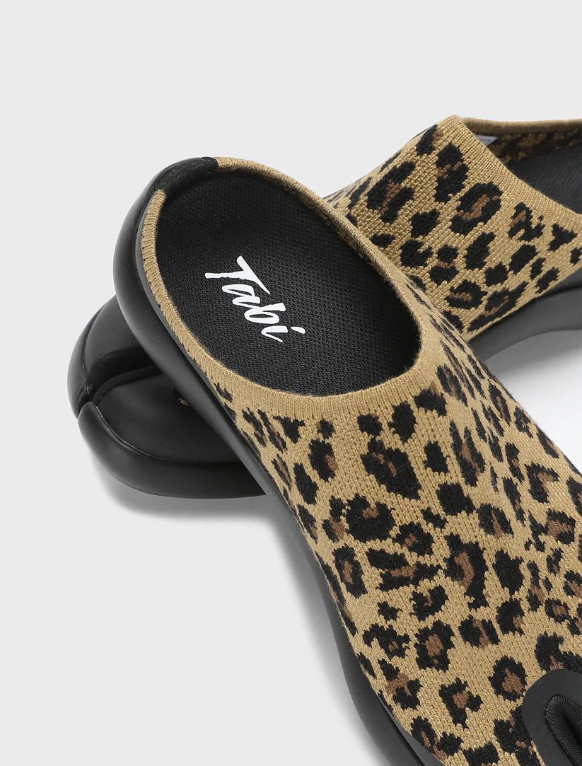 Free Shipping | Tabi Mules Men - Brown Leopard