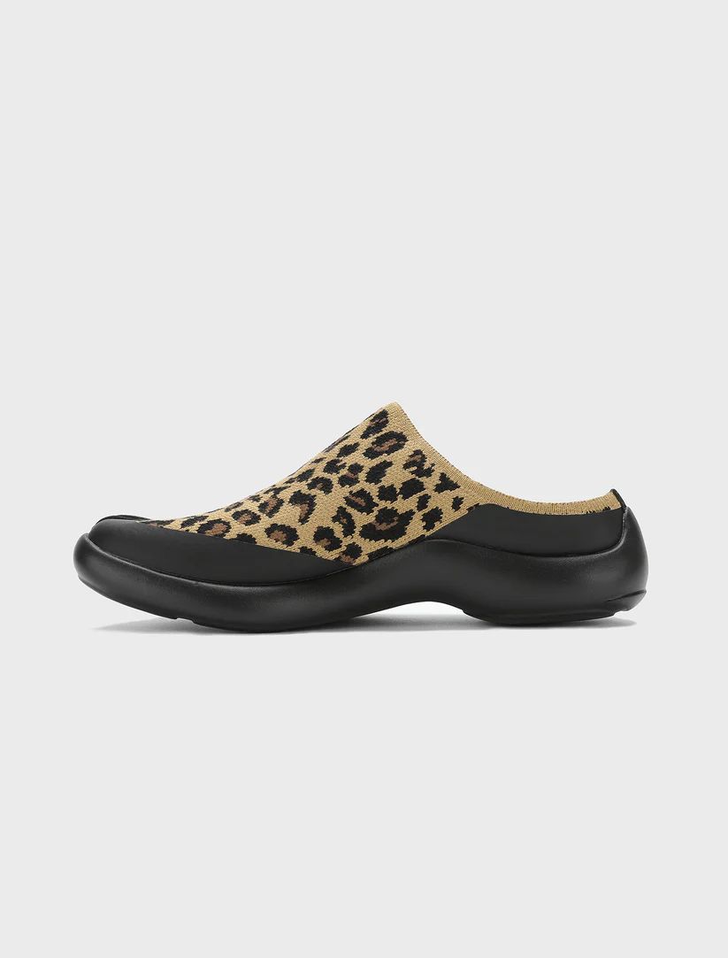 Free Shipping | Tabi Mules Women - Brown Leopard
